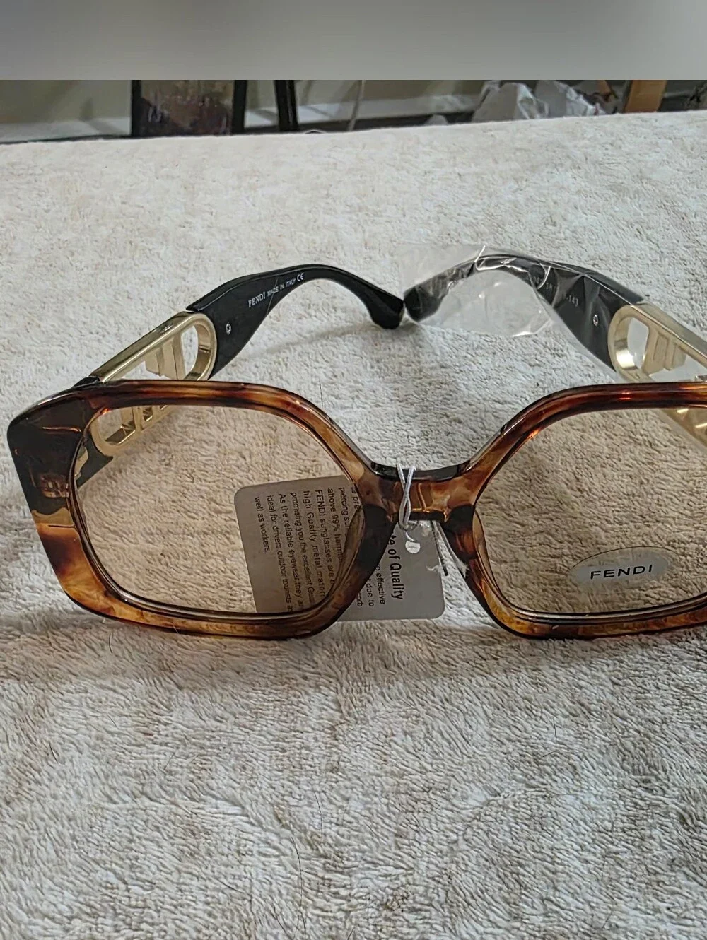 Fashion Women's Brown Tortoiseshell Square Sunglasses